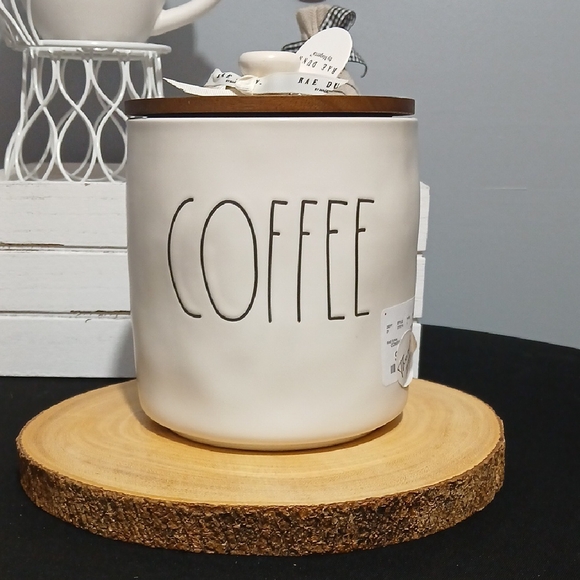 Rae Dunn Other - New Release 2026! Rae Dunn Cream Coffee Canister with Wooden Lid NWT